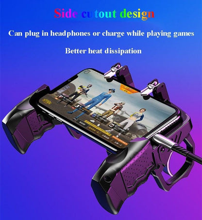 Metal Controller Joystick For Mobile Trigger Gamepad For Android Phone Shooting Game Trigger Fire Buttons Shooter Sensitive Joystick, Gamepad