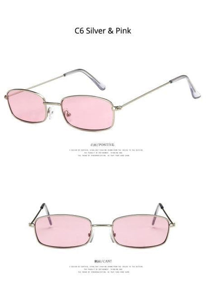 Metal Frame New Square Shape Sunglasses For Women & Men New  Decent & Elegant Lens Mirror New Popular Shades For Ladies Sun Glasses