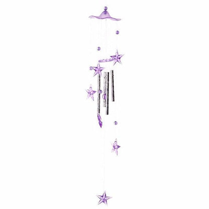 Metal Tubes Crystal Moon/Star/Butterfly/Flower Bell Butterfly Wind Chimes Outdoor Wind Chimes Garden Patio Decor Wind Chimes For Garden Outdoor Yard  Hanging Decor Ornament