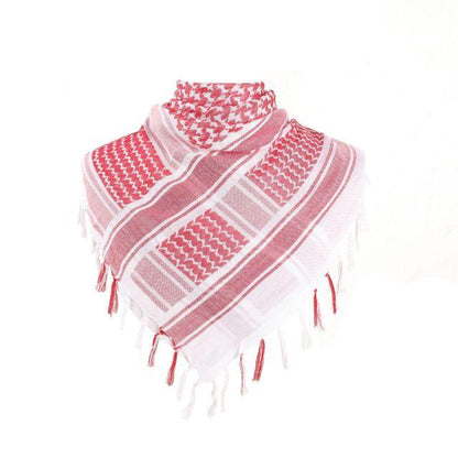 Military Arab Keffiyeh Shemagh Scarf Cotton Winter Shawl Neck Warmer Cover Head Wrap Windproof Tactical Camping Scarf Men Women Shemagh Keffiyeh Men Arab Kufiyah Keffiyeh Arabic Muslim Head Wrap Men Scarf Shawl