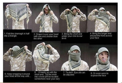 Military Scarves Shemagh Multifunction Tactical cotton head Scarf square Arabic Keffiyeh Wrap Bandana Women Men Scarf Shawl Wrap Pattern of Arab Shemagh Keffiyeh Men Arab Kufiyah Keffiyeh Arabic Muslim Head Wrap