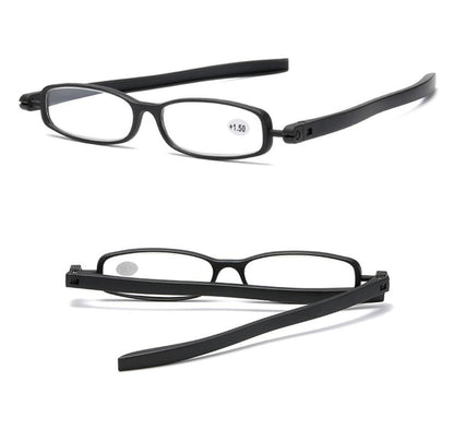 Mini Design Reading Glasses For Men Women Rotating Small Oval Presbyopia Eyewear Portable Unisex Reader Eyeglasses Mini Compact Slim Reading Glasses Lightweight Portable Readers