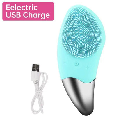 Mini Electric Silicone Facial Cleansing Brush Gentle Exfoliating Massager for all skin types Skin Care Tools