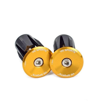 Mini Lightweight Lock Mountain Bicycle Grip Handlebar End Cap Handle Bar Grips End Plugs Mountain Bike Road Bicycle One Pair Bike Handlebar End Plugs Aluminum Alloy Expansion Handlebar Grips Cap