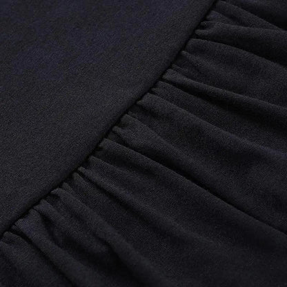 Mini Skirt Girls Sweet Black High Waist Pleated Skirt Cute Dark Lightweight Simple Design Skirts