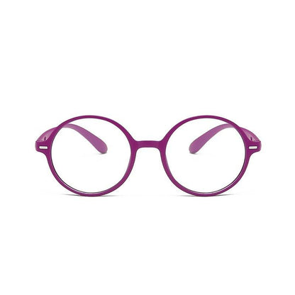 Mini Small Comfortable Round Reading Glasses Female Male Black Red Bendable Retro Ultra Light Hyperopia Frame +1.0 to +4.0