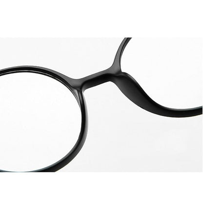 Mini Small Comfortable Round Reading Glasses Female Male Black Red Bendable Retro Ultra Light Hyperopia Frame +1.0 to +4.0