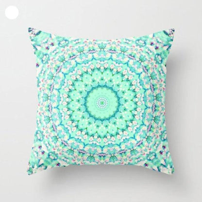 Mint Green Cushion Cover Pillowslip Home Supplies Decorative Fresh Mint Green Gray Watercolour Stripes Generic Solid Decorative Bedroom Pillow Cases Covers Pillow Case Simple Living Room