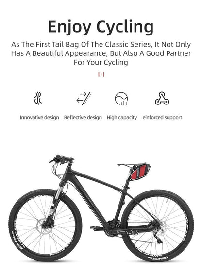 Modern Bike Bag Seat Bag Bike Accessories Bike Seat Bag Waterproof Bicycle  Bag Under Seat 3D Shell Cycling Seat Pack For Mountain Road Bikes