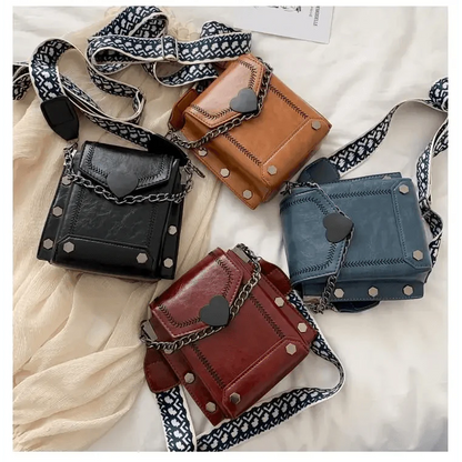Modern Elegant Stunning Heart-Shaped Women's Bag Cute Studded Shoulder Bag For Women And Girls