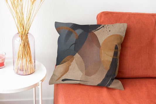 Modern Floral Pillow Cover Linen Cotton Pillowcase Decorative Cushion Cover For Home Chair Garden Sofa Decor Throw Pillow Cover Flower Floral Pillow Case Square Decorative Cushion Cover for Sofa Couch Home Bedroom Indoor Outdoor Pillowcase