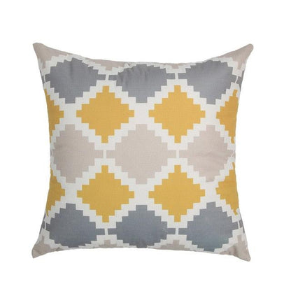 Modern Geometric Decorative Geometric Pillow Cushion Cases Outdoor Square Yellow Decorative Pillow Covers For Couch Bedroom Pillow Cases Cushion Covers