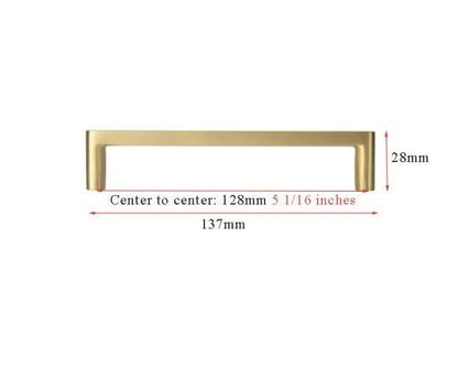 Modern Gold Knob Pure Copper Kitchen Cabinet Handles Cupboard Door Pulls Drawer Knobs Brass Furniture Handle Hardware Drawer Pulls Cupboard Knob For Kitchen Furniture Hardware