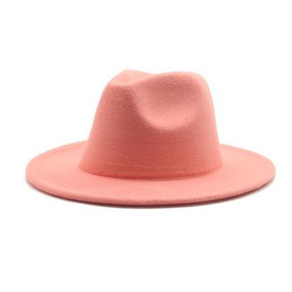 Modern Hats For Women Fedoras Winter Women Hats Simple Classic Hat Wedding Lady Retro Wide Brim Floppy Hat Men Fedora Hat Fashionable Classic Wide Brim Hat For Summer Dress Hats