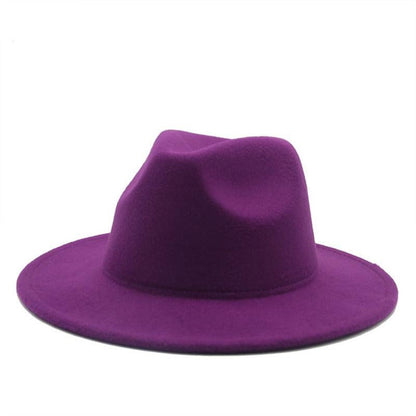 Modern Hats For Women Fedoras Winter Women Hats Simple Classic Hat Wedding Lady Retro Wide Brim Floppy Hat Men Fedora Hat Fashionable Classic Wide Brim Hat For Summer Dress Hats