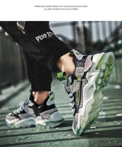 Modern High Quality Men's Casual Shoes Breathable Lightweight Lace-Up Outdoor Sports And Leisure Walking Non Slip Breathable Running Casual Sports Workout Basketball Sneakers
