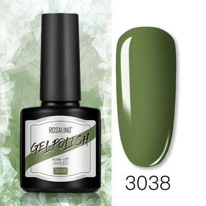 Modern Womens Glossy Colorful 8ml Nail Gel Polish Permanent UV LED  High Quality Crystal Effect Design