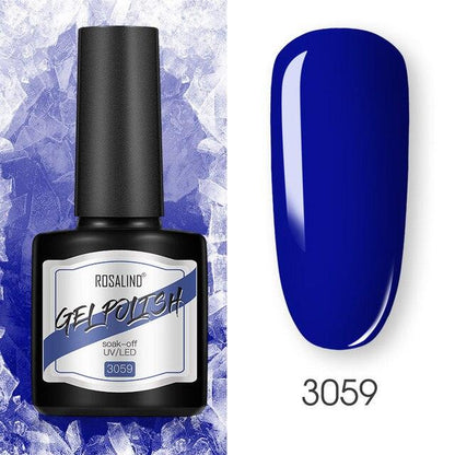 Modern Womens Glossy Colorful 8ml Nail Gel Polish Permanent UV LED  High Quality Crystal Effect Design