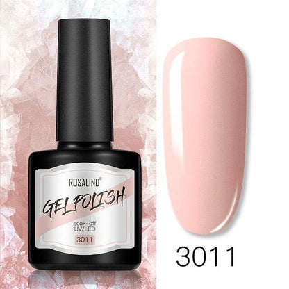Modern Womens Glossy Colorful 8ml Nail Gel Polish Permanent UV LED  High Quality Crystal Effect Design