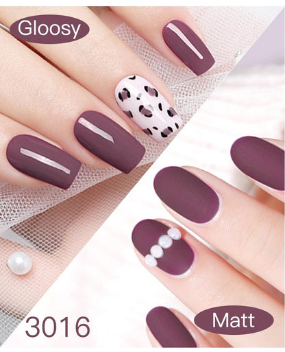 Modern Womens Glossy Colorful 8ml Nail Gel Polish Permanent UV LED  High Quality Crystal Effect Design
