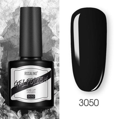 Modern Womens Glossy Colorful 8ml Nail Gel Polish Permanent UV LED  High Quality Crystal Effect Design