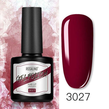 Modern Womens Glossy Colorful 8ml Nail Gel Polish Permanent UV LED  High Quality Crystal Effect Design
