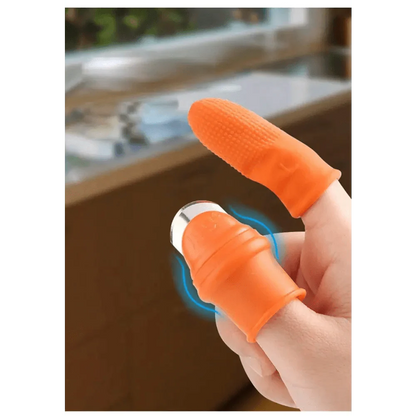 Multi-Functional 1 Set Silicone Finger Protector With Blade For Fruits Vegetable Thumb Knife Finger Guard Kitchen Accessories