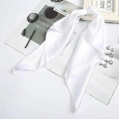 Multi-Functional Square Silk Scarf 60*60cm Headband Hairbands Hair Hoop Accessories For Women,Girl,Lady Head Neck Satin Scarf Handkerchief