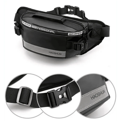 Multifunctional Outdoor Anti-Theft Waist Bag Men Fashionable Waterproof Fanny Pack Adjustable Belt Travel Bag