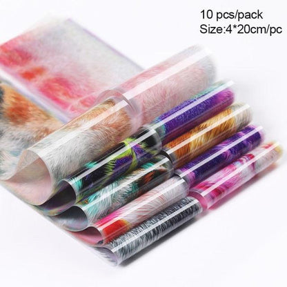 Nail Foils Fall Design Maple Leaves Flower Golden Nail Sliders Snake Leopard Decor Paper Nail Art Sticker Set Decals for Women Nail Decorations Accessories Metal Curve Stripe Lines Design Letter Nail Sticker Adhesive Decoration