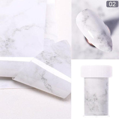 Nail Foils Marble Flower Series Iridescent Nail Art Transfer Sticker Paper Slider Nail Water Decal Design Manicures Decorations  Art Manicures Decoration New Gold Nail Transfer Foils for Nail Arts Nails Supply Holographic Effect Nail Art Foil Stickers Hol