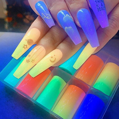 Nail Foils Marble Flower Series Iridescent Nail Art Transfer Sticker Paper Slider Nail Water Decal Design Manicures Decorations  Art Manicures Decoration New Gold Nail Transfer Foils for Nail Arts Nails Supply Holographic Effect Nail Art Foil Stickers Hol