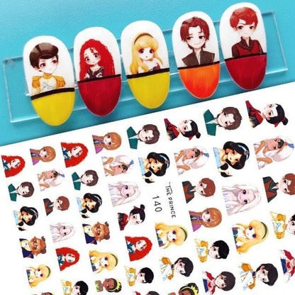 Nail Stickers Cute Rabbit Nail Art Decorations No Face Man Nail Sliders For Manicure Women Kids Girls Manicure Decoration Nail Art Supplies 3D Self-Adhesive Nail Decals Designer Nail Stickers for Acrylic Nails