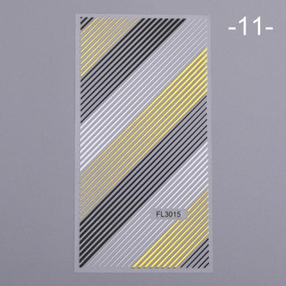 Nail Strip Stickers Black Gold Rose Gold Silver Metal Strip Tape Nail Art Adhesive Foil Tips Nail Sticker Decals Metallic Curve Strip Line Nail Decal Self-Adhesive 3D Wave Design Decoration for Women Girls Tape Nail Art Stickers Decal Decoration