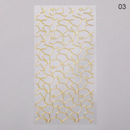 Nail Strip Stickers Black Gold Rose Gold Silver Metal Strip Tape Nail Art Adhesive Foil Tips Nail Sticker Decals Metallic Curve Strip Line Nail Decal Self-Adhesive 3D Wave Design Decoration for Women Girls Tape Nail Art Stickers Decal Decoration