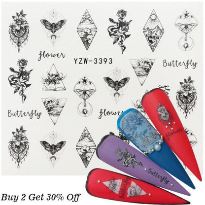 Nail Watermark Decals Sexy lips Middle finger Sexy girl Water Transfer Slider Russia Words Manicure Tattoos Sliders For Manicure Women Kids Girls Manicure Decoration Nail Art Supplies 3D Self-Adhesive Nail Decals Designer Nail Stickers for Acrylic Nails