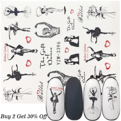 Nail Watermark Decals Sexy lips Middle finger Sexy girl Water Transfer Slider Russia Words Manicure Tattoos Sliders For Manicure Women Kids Girls Manicure Decoration Nail Art Supplies 3D Self-Adhesive Nail Decals Designer Nail Stickers for Acrylic Nails