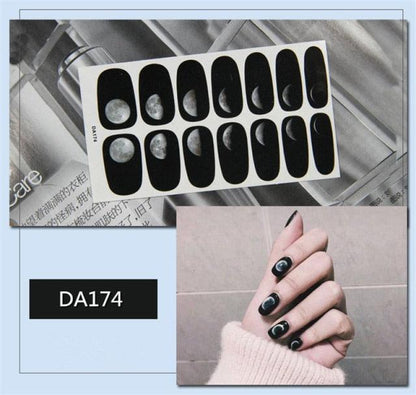 Nail Wraps Polish Decals Strips Golden Glitter 3D Adhesive Full Nail Art Stickers Manicure Kits Women Nail Decorations Accessories Metal Curve Stripe Lines Design Letter Nail Sticker Adhesive Decoration Template Nail Tool Decorations