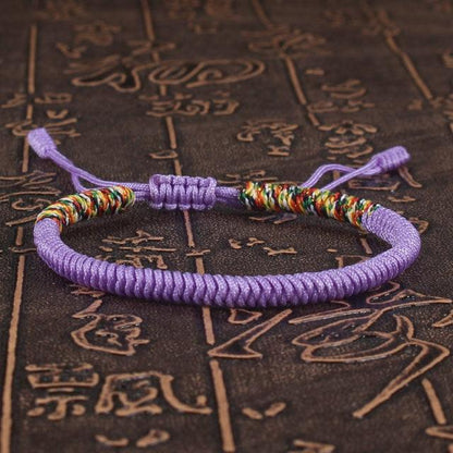 National Style Lucky Red String Bracelet Handmade Braided Knot Charm Bracelets For Women Men Red Bracelet Protection Red Cord Bracelet Adjustable Braided Knot Bracelet