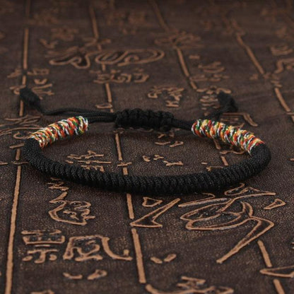 National Style Lucky Red String Bracelet Handmade Braided Knot Charm Bracelets For Women Men Red Bracelet Protection Red Cord Bracelet Adjustable Braided Knot Bracelet