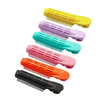 Natural Fluffy Hair Clip Curly Hair Plastic Hair Root Fluffy Clip Bangs Hair Styling Clip Candy Color Hairpins Curly Hair Styling Tool Hair Rollers Small And Easy to Carry Hair Accessories