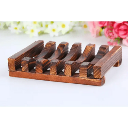 Natural Wooden Soap Dish Wood Soap Tray Holder Storage Soap Rack Plate Box Container For Bath Shower Plate Bathroom Wooden Soap Dish Soap Saver Holder Soap Tray for Bathroom Shower Rectangular Sink Drainer Hand Craft for Soap Sponges And More
