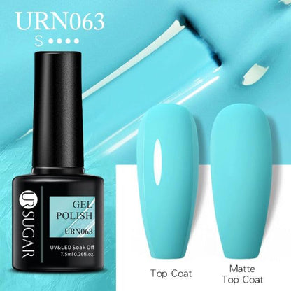 New 2022 Pink Blue Gel Nail Polish UV Color Changing Elegant Luxury Glossy Nail Design For Womens