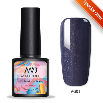 New 2022Fashion  Womens 3-layers Color Changing Gel Nail Polish Long Lasting UV Chameleon Popular Colorful Design For Womens and Girls