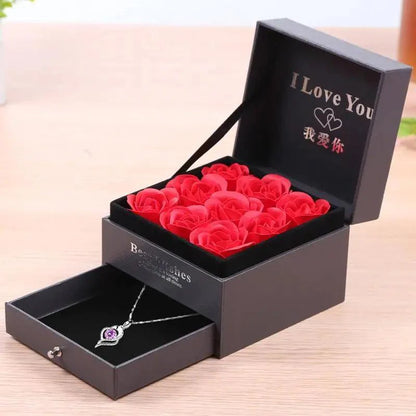 New Amazing Gift Boxes with Lids for Presents Jewelry Rose Box Christmas Present Women's Birthday Party Gift for Mom Girlfriend Gifts Bridesmaid gift Party favorite