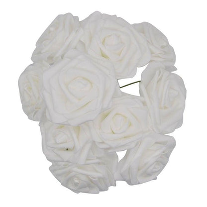 New Artificial 10/20/30 Heads 8cm PE Foam Rose Flowers Bride Bouquet Flower For Wedding Party Decorative Scrapbooking Flower Silk Roses for Wedding Centerpieces Bridal Show Bouquets Party Home Flowers Decoration