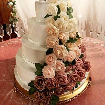 New Artificial 10/20/30 Heads 8cm PE Foam Rose Flowers Bride Bouquet Flower For Wedding Party Decorative Scrapbooking Flower Silk Roses for Wedding Centerpieces Bridal Show Bouquets Party Home Flowers Decoration