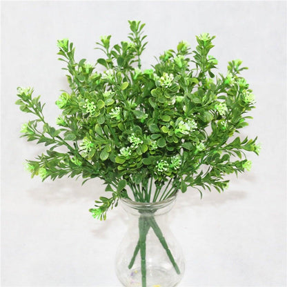 New Artificial Shrubs Boston Fern Grass Fake Green Bushes Indoor Outdoor UV Resistant Indoor Outside For Home Garden Porch Window Décor
