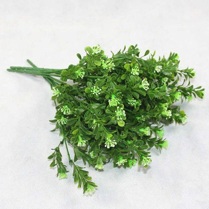 New Artificial Shrubs Boston Fern Grass Fake Green Bushes Indoor Outdoor UV Resistant Indoor Outside For Home Garden Porch Window Décor