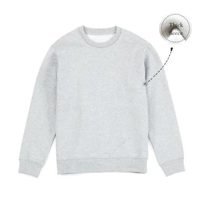 New Autumn  Winter Sweatshirt Men Casual Minimalist Sweatshirt O-Neck For Men Solid Color Ladies Long Sleeve Casual Pullover Clothes Sweatshirt